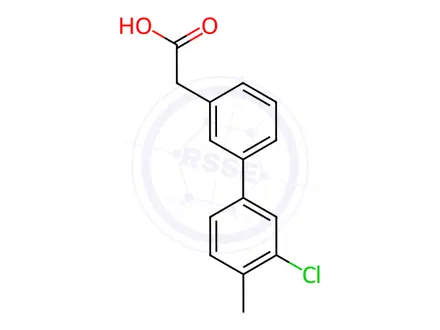Chemical structure of 3-(3-Chloro-4-methylphenyl)phenylacetic acid