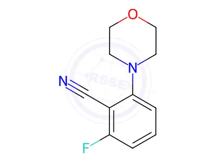 Chemical structure of 2-Fluoro-6-morpholinobenzonitrile