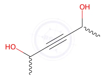 Chemical structure of 3-Hexyne-2,5-diol