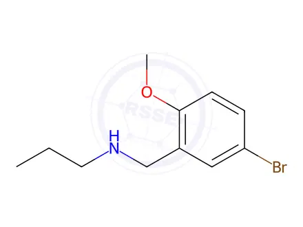Chemical structure of n-(5-Bromo-2-methoxybenzyl)propan-1-amine