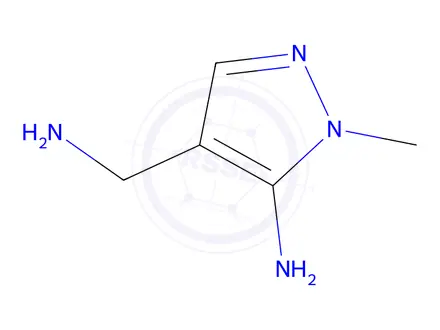 Chemical structure of 5-Amino-4-(aminomethyl)-1-methylpyrazole