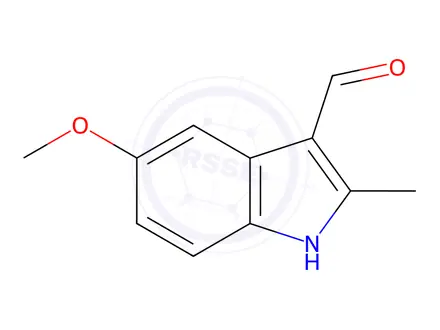 Chemical structure of 5-Methoxy-2-methylindole-3-carboxaldehyde
