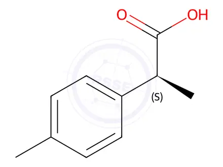 Chemical structure of Benzeneacetic acid,-alpha-,4-dimethyl-, (-alpha-S)-(9CI)