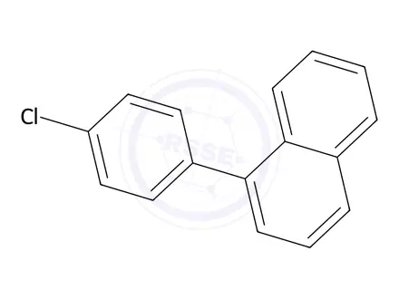 Chemical structure of 1-(4-Chlorophenyl)naphthalene