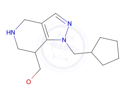 Chemical structure of 1-(Cyclopentylmethyl)-7-(methoxymethyl)-4,5,6,7-tetrahydro-1H-pyrazolo[4,3-c]pyridine