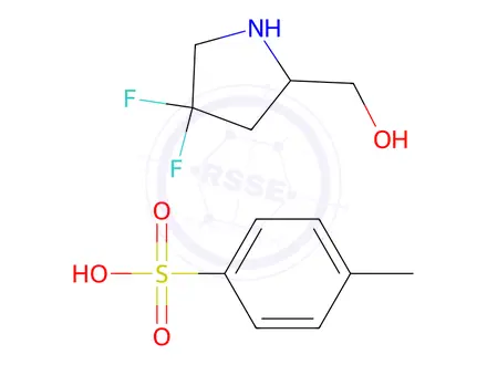 Chemical structure of (4,4-Difluoro-pyrrolidin-2-yl)-methanol tosylate