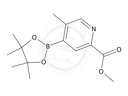 Chemical structure of Methyl 5-methyl-4-(4,4,5,5-tetramethyl-1,3,2-dioxaborolan-2-yl)picolinate