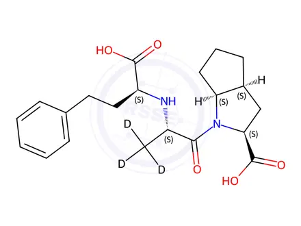 Chemical structure of Ramiprilat-d3