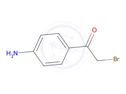 Chemical structure of 4'-Amino-2-bromoacetophenone