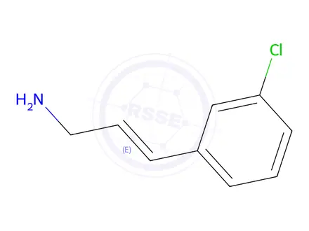 Chemical structure of (E)-3-(3-Chlorophenyl)prop-2-en-1-amine