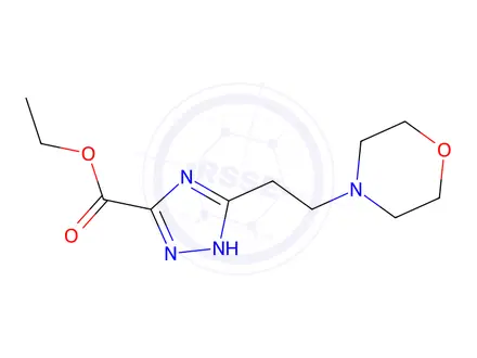 Chemical structure of Ethyl 3-(2-morpholinoethyl)-1H-1,2,4-triazole-5-carboxylate