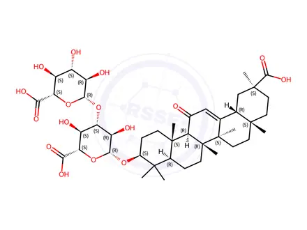 Chemical structure of Glycyrrhizic Acid Impurity 32