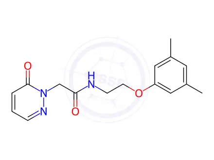 Chemical structure of N-(2-(3,5-Dimethylphenoxy)ethyl)-2-(6-oxopyridazin-1(6H)-yl)acetamide