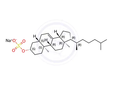 Chemical structure of Cholesterol Impurity 7(Sodium salt)