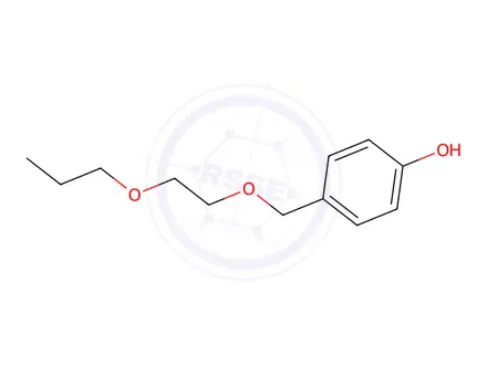 Chemical structure of 4-((2-propoxyethoxy)methyl)phenol