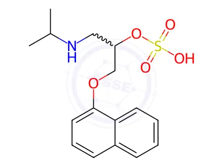 Chemical structure of Propranolol sulfate