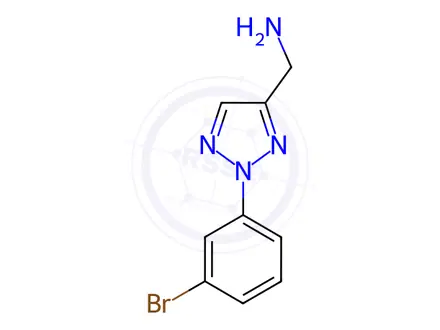 Chemical structure of (2-(3-Bromophenyl)-2h-1,2,3-triazol-4-yl)methanamine