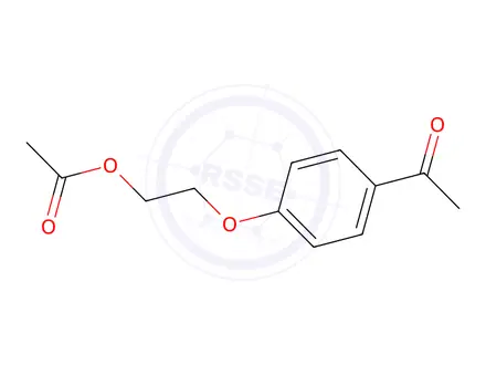 Chemical structure of 2-(4-Acetylphenoxy)ethyl acetate
