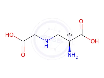 Chemical structure of Alanine, 3-[(carboxymethyl)amino]-(9CI)
