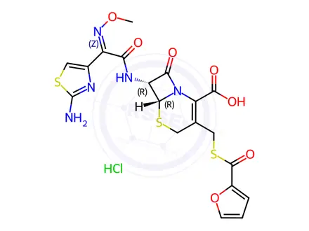 Chemical structure of Ceftiofur hydrochloride