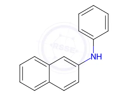 Chemical structure of N-phenyl-2-naphthylamine