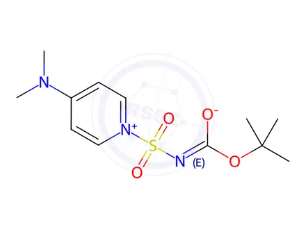 Chemical structure of (tert-Butoxycarbonyl)((4-(dimethylamino)pyridin-1-ium-1-yl)sulfonyl)amide