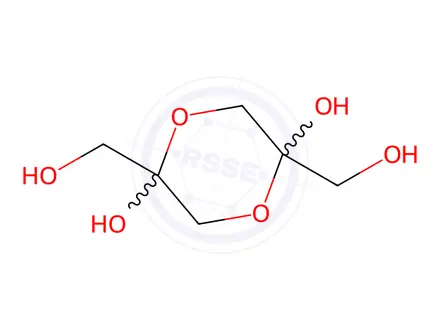 Chemical structure of 1,3-Dihydroxyacetone Dimer