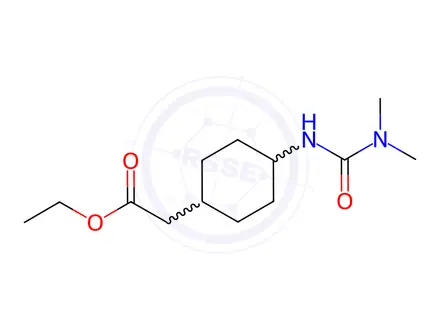 Chemical structure of Ethyl 2-(4-(3,3-dimethylureido)cyclohexyl)acetate