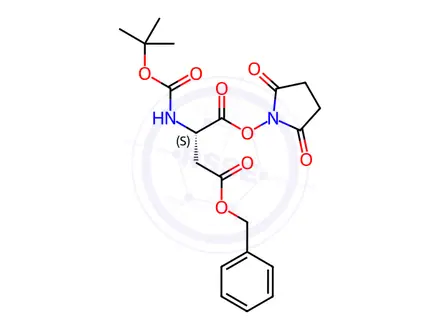 Chemical structure of BOC-ASP(OBZL)-OSU
