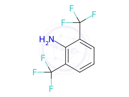 Chemical structure of 2,6-Bis(trifluoromethyl)aniline