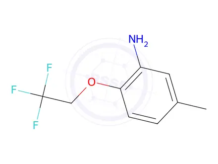 Chemical structure of 5-methyl-2-(2,2,2-trifluoroethoxy)aniline