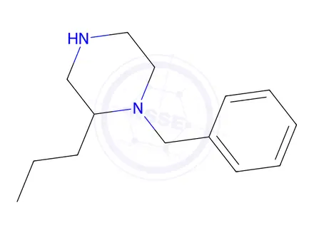Chemical structure of 1-benzyl-2-propylpiperazine