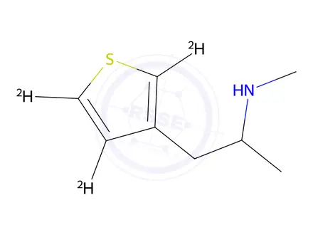 Chemical structure of N,α-Dimethyl-3-thiopheneethanamine-d3