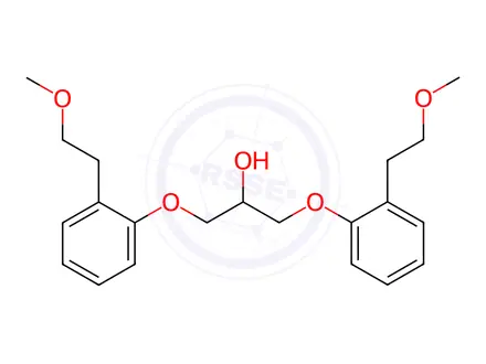 Chemical structure of 1,3-Bis[4-(2-methoxyethyl)phenoxy]-2-propanol