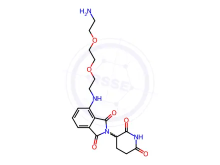 Chemical structure of Thalidomide-NH-PEG2-C2-NH2