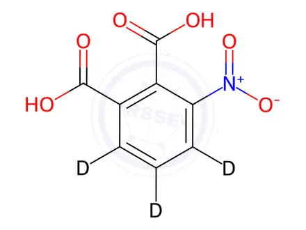 Chemical structure of 3-Nitrophthalic-d3 Acid