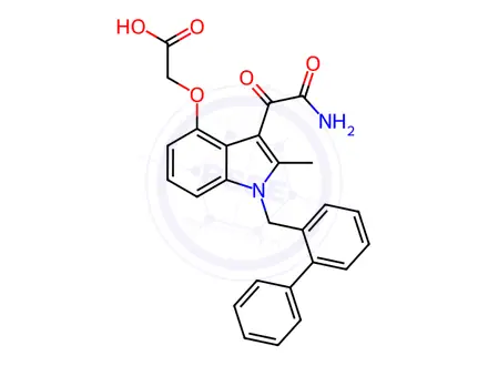 Chemical structure of Varespladib Impurity 135