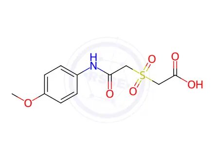 Chemical structure of 2-{[2-(4-Methoxyanilino)-2-oxoethyl]-sulfonyl}acetic acid