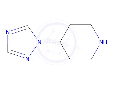 Chemical structure of 4-(1H-1,2,4-triazol-1-yl)piperidine
