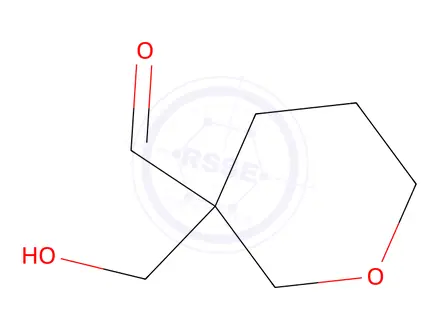 Chemical structure of 3-(Hydroxymethyl)oxane-3-carbaldehyde