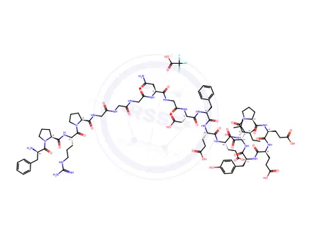 Chemical structure of Bivalirudin impurity 2