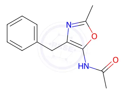 Chemical structure of N-(4-Benzyl-2-methyloxazol-5-yl)acetamide