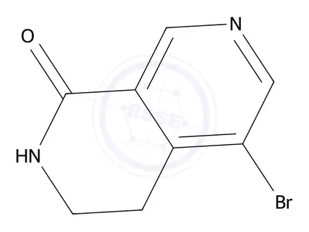 Chemical structure of 5-bromo-3,4-dihydro-2,7-naphthyridin-1(2H)-one