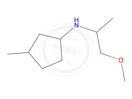 Chemical structure of n-(1-Methoxypropan-2-yl)-3-methylcyclopentan-1-amine