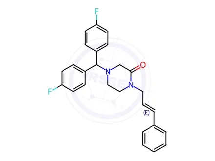 Chemical structure of Flunarizine Impurity 56