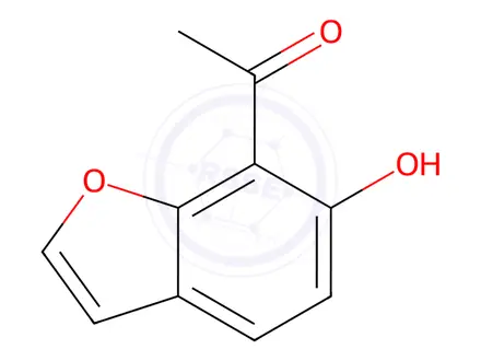 Chemical structure of 1-(6-HYDROXYBENZOFURAN-7-YL)ETHANONE