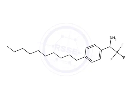 Chemical structure of 1-(4-Decylphenyl)-2,2,2-trifluoroethan-1-amine