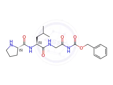 Chemical structure of Z-PRO-LEU-GLY-NH2