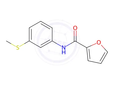 Chemical structure of N-(3-(methylthio)phenyl)furan-2-carboxamide
