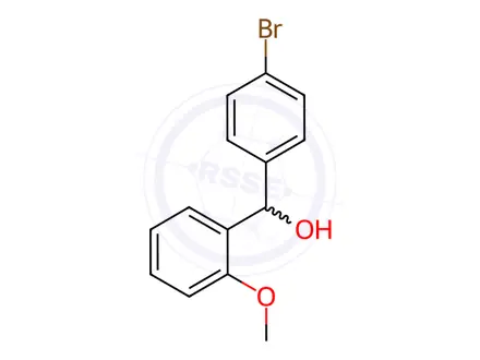 Chemical structure of (4-Bromophenyl)(2-methoxyphenyl)methanol